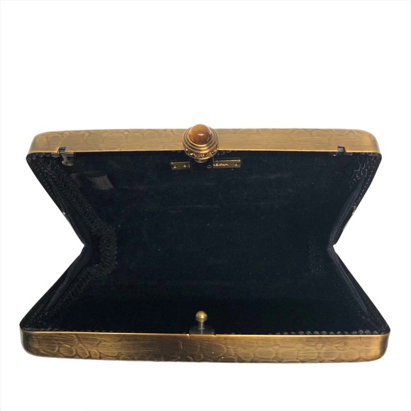 BCBGMaxAzria Gold Small Box Clutch - Picture 4 of 6